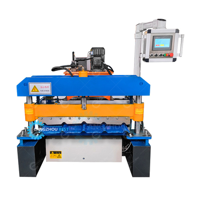 1000mm màn hình cảm ứng kim loại mái ván làm cho cuộn hình thành máy Plc Control