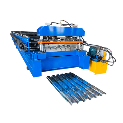 Máy tạo cuộn sàn rộng 1250mm với chiều dài cắt điều chỉnh và loại cắt thủy lực