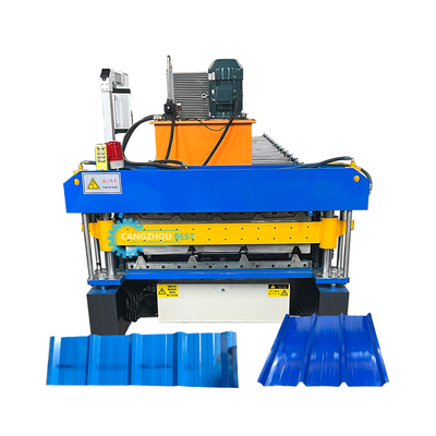 Peru phổ biến Tr4&amp;Tr5 Double Layer Steel Profile Galvanized Zinc Coating Roof Roll Forming Machine