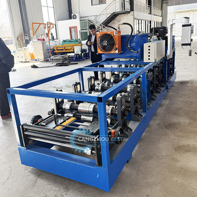 Customzied Portable Kr18 Standing Seam Roof Sheet Roll Forming Machine With Auto Seamer Máy hình thành tấm mái nhà bằng dây dán tự động