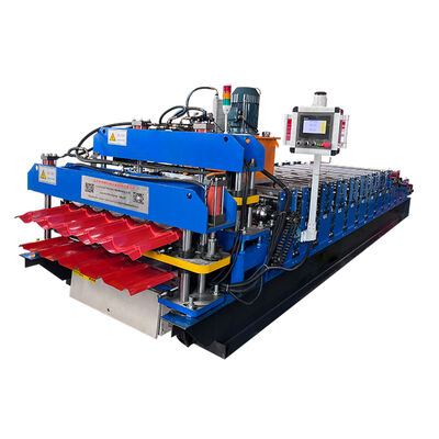 Trapezoidal roof tile roll forming machine new double-layer IBR iron metal roof panel and color steel sheet making machine