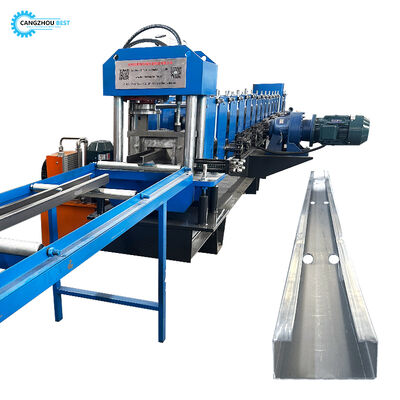 Manufacture Black Steel Auto Cutting Manually Change Size C Purlin Roll Forming Macchine 