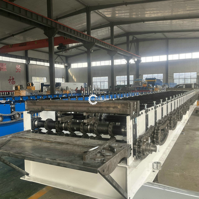 YX1000 0,3-1,2mm sàn sàn thép Profile Roll Forming Machine 380VAC Cho thị trường Thổ Nhĩ Kỳ