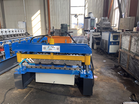 Tốc độ cao 45# Máy tạo tấm mái nhà bằng thép có điện năng động cơ 4Kw