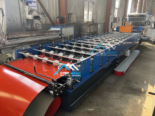 Tốc độ cao 45# Máy tạo tấm mái nhà bằng thép có điện năng động cơ 4Kw