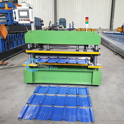 Tốc độ cao Colombia thiết kế phổ biến IBR Trapezoidal Roof Panel Sheet Roll Forming Machine