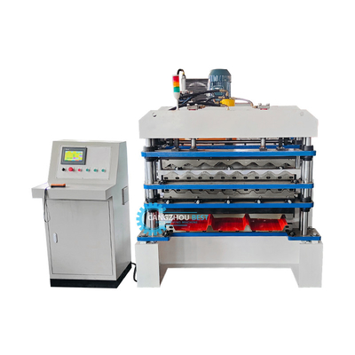 PLC Control Hydraulic Cutting Tr4 Tr5 Lớp ba lớp mái nhà lợp lợp cho Peru