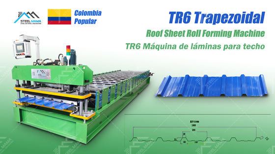 8-15m/min Tốc độ máy tạo tấm mái nhà 3Kw Điện thủy lực và điều khiển PLC