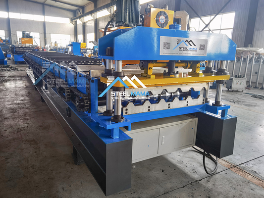 Máy tạo cuộn tấm mái nhà nhỏ gọn với tốc độ hình thành 8-15m / phút và cắt thủy lực