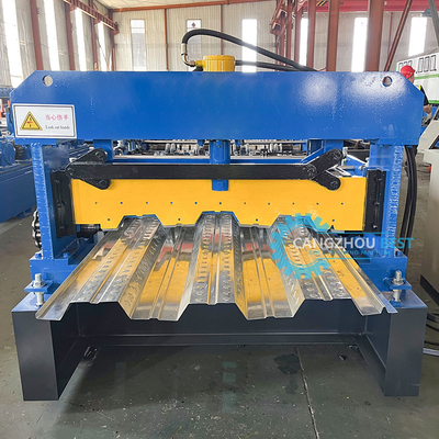 Thép nhựa thép thép nặng Iraq Decking Floor Roll Forming Machine Nhà sản xuất