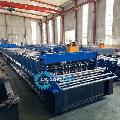 Thép nhựa thép thép nặng Iraq Decking Floor Roll Forming Machine Nhà sản xuất