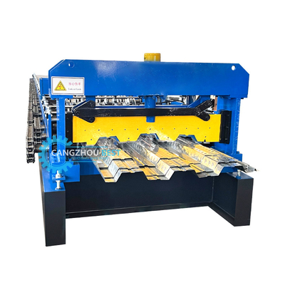 Thép nhựa thép thép nặng Iraq Decking Floor Roll Forming Machine Nhà sản xuất