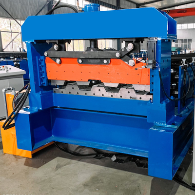 Thép Profile galvanized PLC Control Decking Bảng sàn Roll hình thành Máy