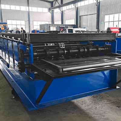 Thép Profile galvanized PLC Control Decking Bảng sàn Roll hình thành Máy