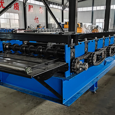 Thép Profile galvanized PLC Control Decking Bảng sàn Roll hình thành Máy