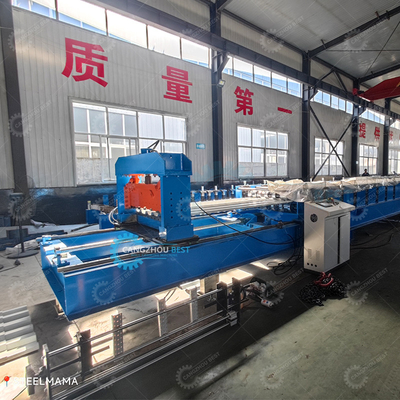 Galvanized Flying Cutter Non Stop 20m/min Decking Floor Steel Sheet Roll Forming Machine Máy tạo hình