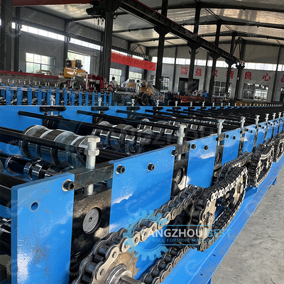 Galvanized Flying Cutter Non Stop 20m/min Decking Floor Steel Sheet Roll Forming Machine Máy tạo hình