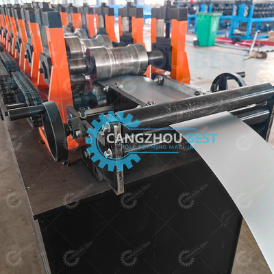 Thép độ dày 0,8mm khác biệt đúc màn tròn cửa Rolling Profile Roll Forming Machine