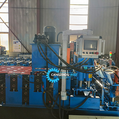 Thép hình chữ V màu IBR Thép mái Roll Hình thành Máy Thiết bị cắt thủy lực