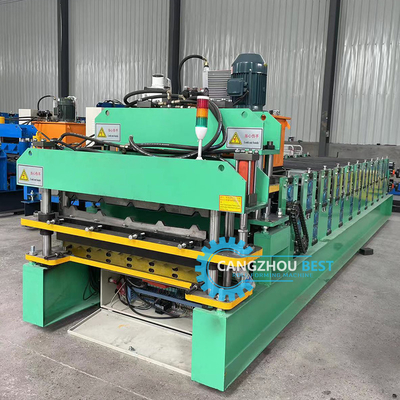 Color Steel Profile Hydraulic Double Layer Sheet Metal Roofing Machine Kiểm soát PLC