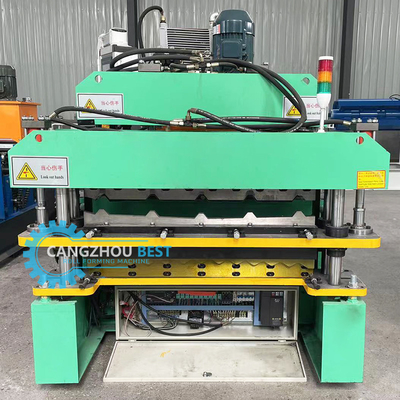 Color Steel Profile Hydraulic Double Layer Sheet Metal Roofing Machine Kiểm soát PLC