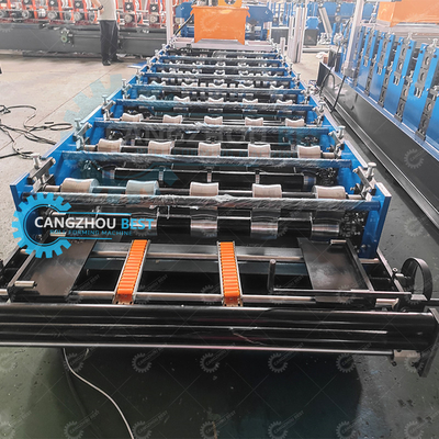 1000mm màn hình cảm ứng kim loại mái ván làm cho cuộn hình thành máy Plc Control