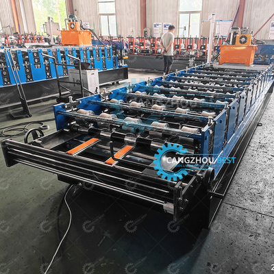 1000mm màn hình cảm ứng kim loại mái ván làm cho cuộn hình thành máy Plc Control
