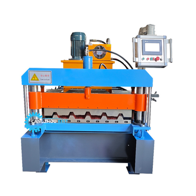 Máy chế tạo tấm ván mái bằng kim loại Plc điều khiển thủy lực