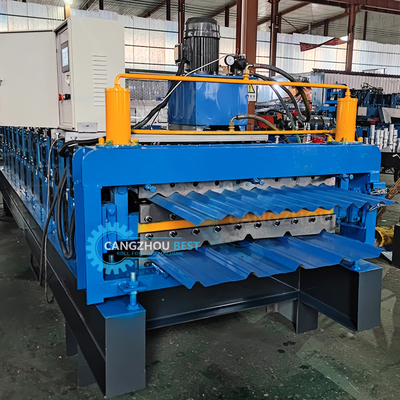 Xây dựng nhà hai lớp Hai hồ sơ mái tấm cuộn máy ép