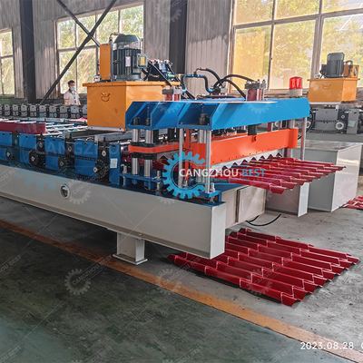 Máy tạo cuộn gạch mái kính ép /Line hiệu suất cao
