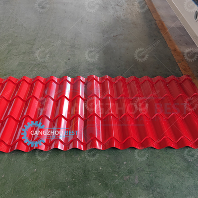 Máy tạo cuộn gạch mái kính ép /Line hiệu suất cao