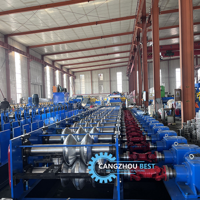 Thép Độ dày 4mm Sắt thay đổi nhanh 2&amp;3 sóng Crash Barrier Roll Forming Machine