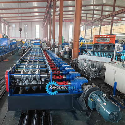 Thép Độ dày 4mm Sắt thay đổi nhanh 2&amp;3 sóng Crash Barrier Roll Forming Machine