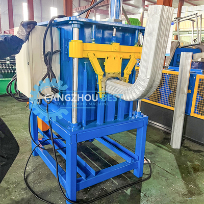 Máy tạo cuộn cắt khuôn ống thép màu với máy khuỷu tay