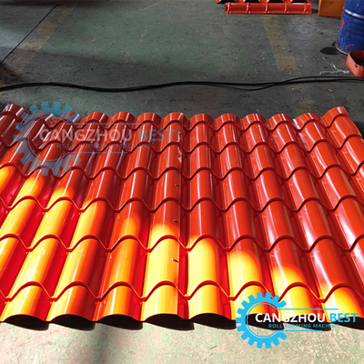Máy chế biến cuộn gạch treo bằng thép màu