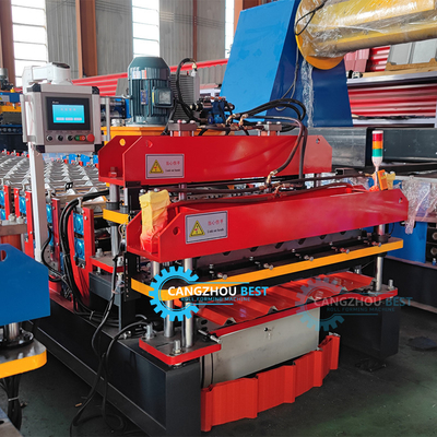 Máy chế biến cuộn gạch treo bằng thép màu