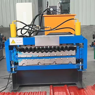 Tự động cắt thủy lực năng lượng thép hồ sơ lớp hai mái nhà cuộn hình máy