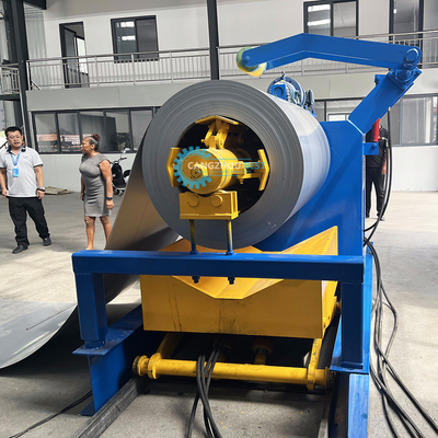 Full Auto Hydraulic Power 4kw Máy tạo cuộn gốm mái hai lớp
