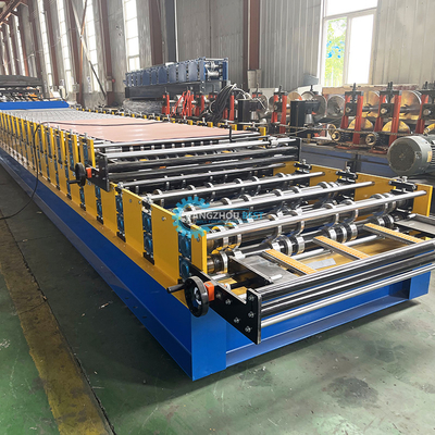 Full Auto Hydraulic Power 4kw Máy tạo cuộn gốm mái hai lớp