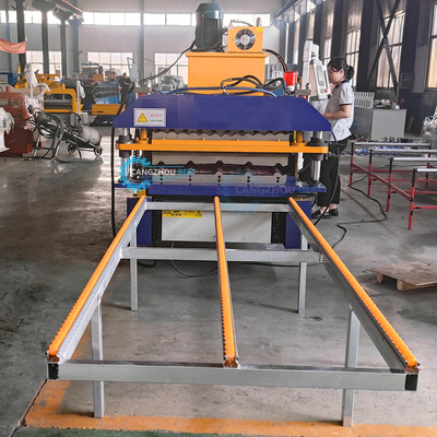 1000mm chiều rộng cuộn IBR tấm thép lốp hồ sơ hai lớp cuộn hình thành máy