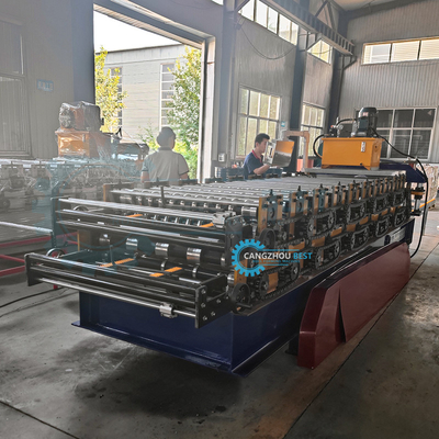 1000mm chiều rộng cuộn IBR tấm thép lốp hồ sơ hai lớp cuộn hình thành máy