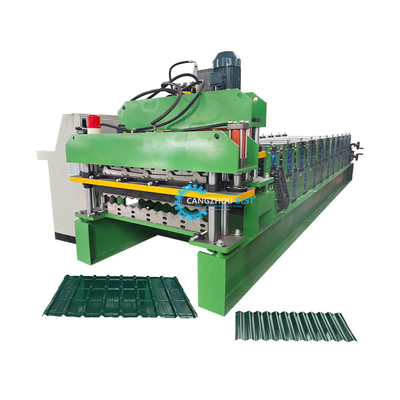 Tốc độ ổn định tự động PPGI Ridge Cap Roll Forming Machine với 15-16 trạm