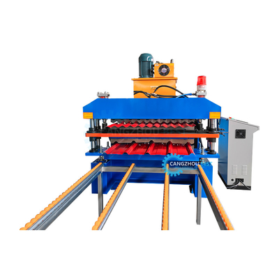 Máy tạo mái bằng kim loại lớp hai hai hồ sơ trong một cuộn Máy chế tạo 5,5 kW