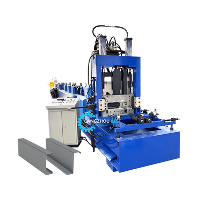 Tự động Czu Purlin thủy lực đâm và cắt cuộn hình thành máy