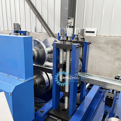 Plc Control C Z U Purlin Roll Forming Machine Hydraulic Punching và cắt