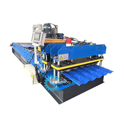 Color Steel 3kw Servo Motor Tốc độ cao Zee Roofing Q Tile Roll Forming Machine