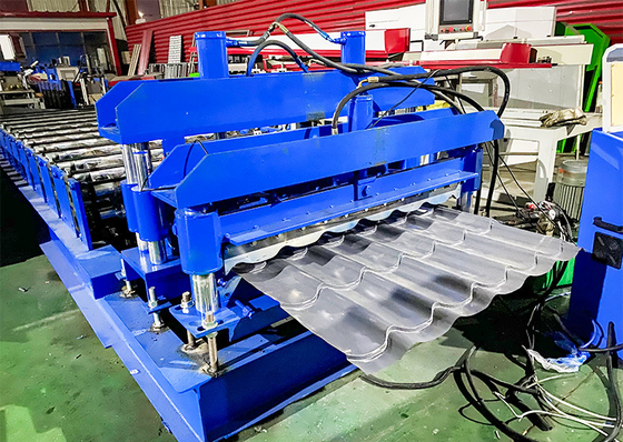 Thép kẽm Hydraulic cắt mái nhà Panel kính gạch cuộn hình thành máy lạnh