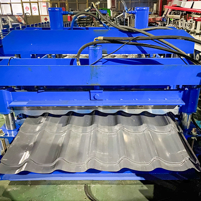 Thép kẽm Hydraulic cắt mái nhà Panel kính gạch cuộn hình thành máy lạnh