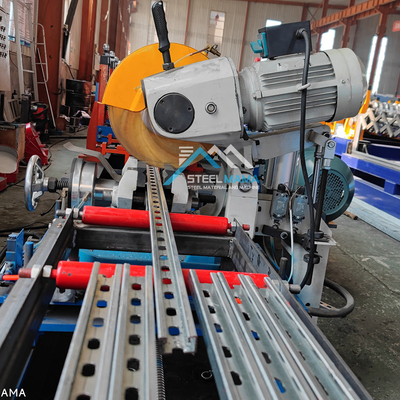Heavy Duty Gear Box Transmission Solar Rack Unistruct C Channel Roll Forming Machine Máy tạo hình cuộn