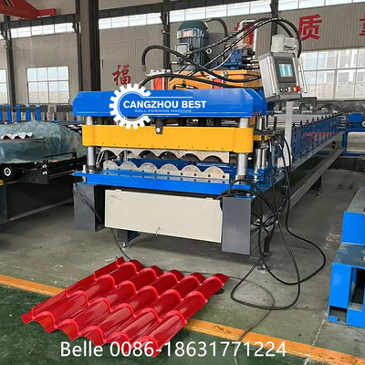 Chuỗi truyền 9-11 hàng mái nhà gạch cuộn hình máy cho 300H mái nhà thép